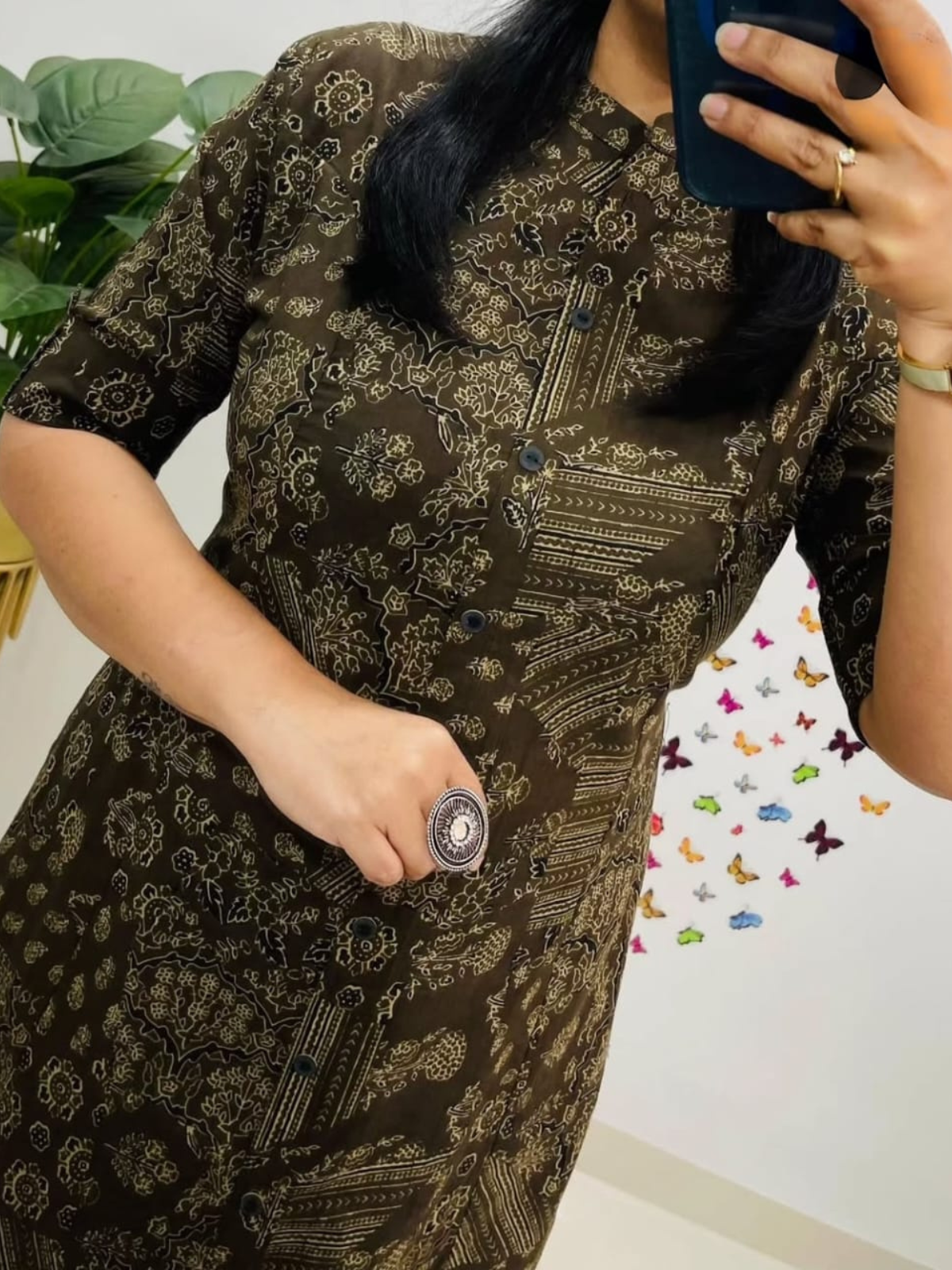 Cotton Blend Digital Print Kurti Pant Co-Ord Set for Women | Casual & Office Wear